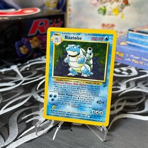 Pokémon TCG Blastoise Base Set 2 2/130 Holo Unlimited Holo Rare Heavy played